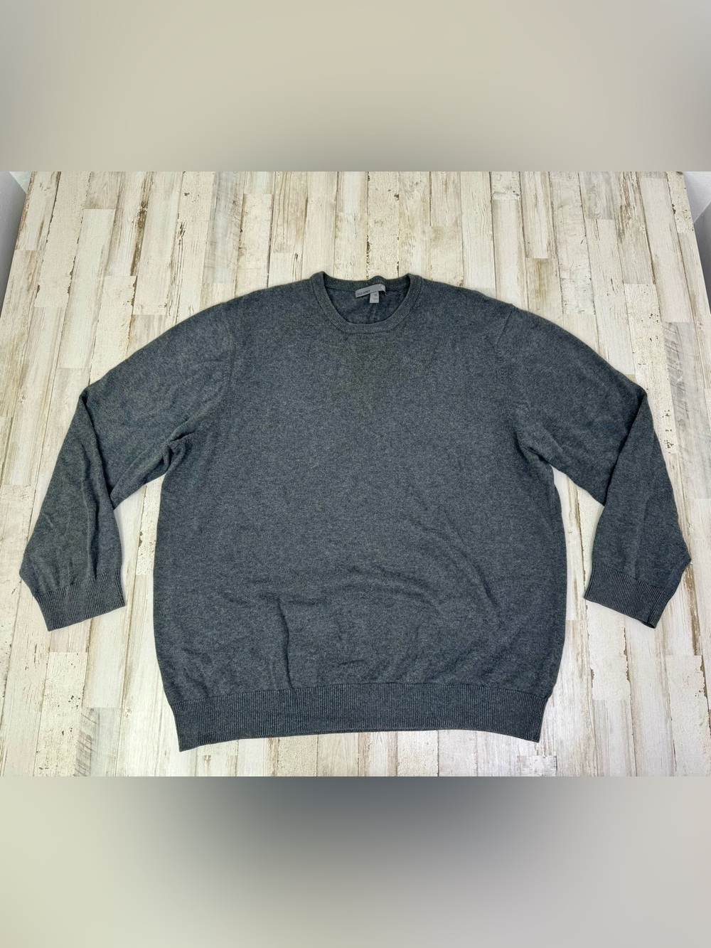 Old Navy Men's XXL Sweater Crewneck Heathered Gray Soft Knit Pullover